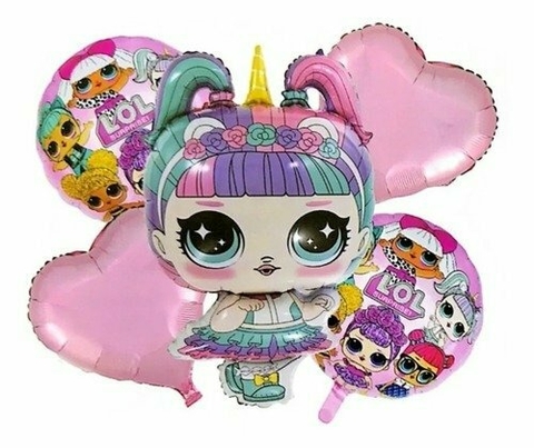 Set Globo LOL unicornio x5 - comprar online