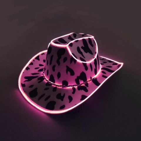 SOMBRERO TIRA LED VACA tira Fucsia - comprar online