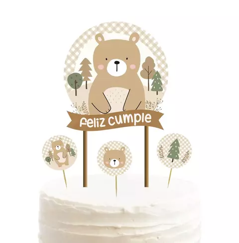 Cake Topper Osito TC - comprar online