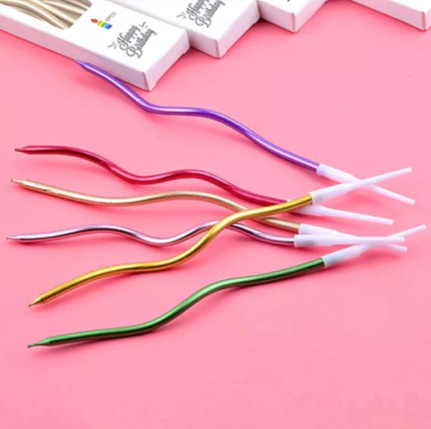 SET VELAS ONDAS X6 ROSA - comprar online