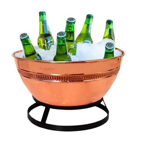 Champanheira de Mesa 12 Litros em Cobre Puro - comprar online