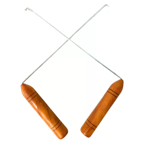Dual Rod em Madeira para Radiestesia