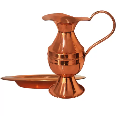 Jarra De Cobre Puro 1,5L Benefícios do Cobre Igreja Batismo