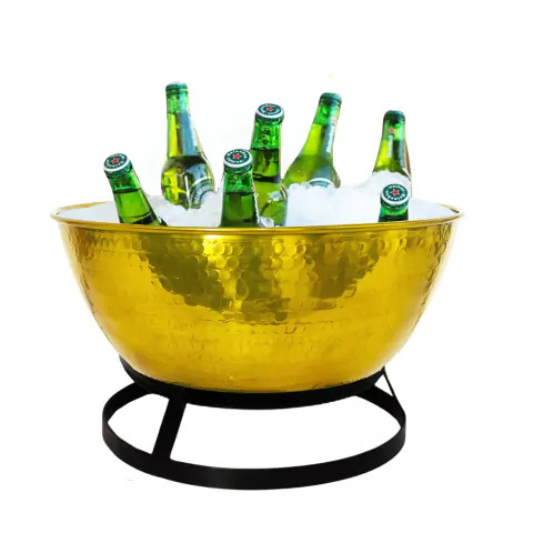 Champanheira de Mesa 12 Litros Dourada - comprar online