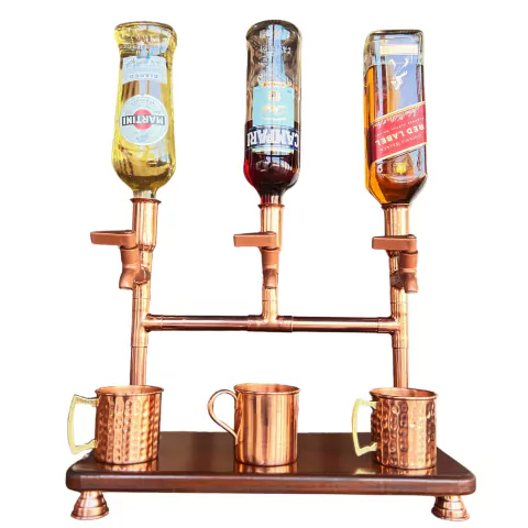Suporte de Bebidas Dispenser de Cobre Puro Drink Holder