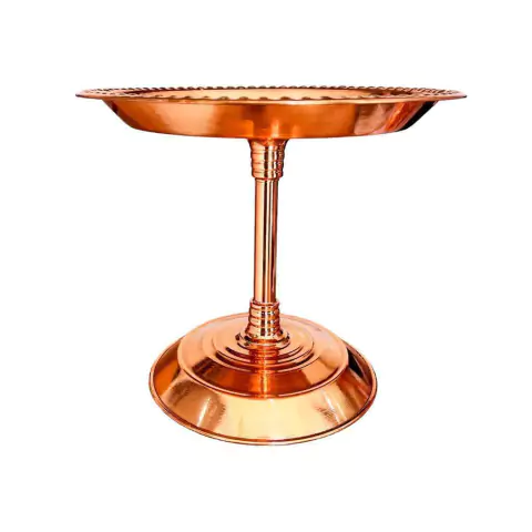 Bandeja Cobre Puro Buffet Barman Suspensa 28cm - comprar online