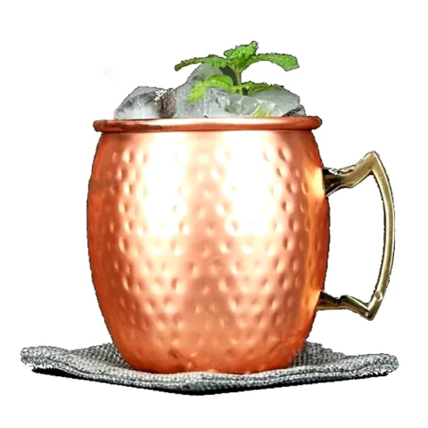 Kit 24 Canecas Moscow Mule Em Cobre Puro 500ml Marteladas - comprar online