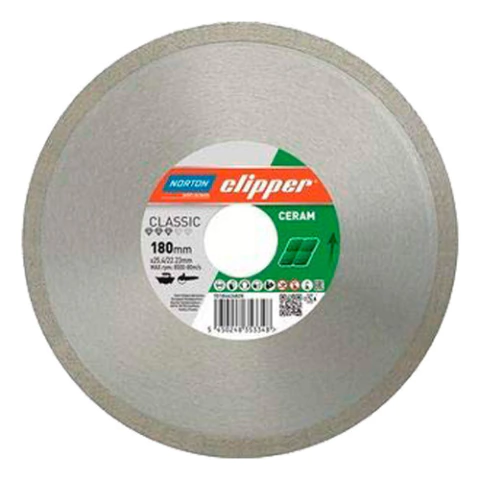 Disco Diamantado Clipper Tt180 Bm Continuo Clasic 180 X 25,4