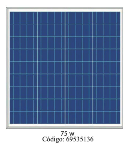 Panel Solar Plm 075 P 36 75w Paneles Solares Marca Fema