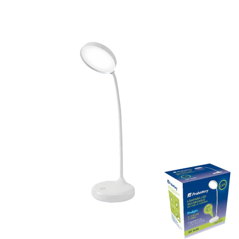 Lampara Led Recargable Flexible Luz Calida - Fria 20 leds
