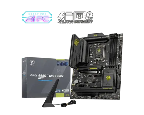 Motherboard MSI MAG B860 Tomahawk WIFI LGA1851 DDR5 ATX # 6 CUOTAS SIN INTERES #