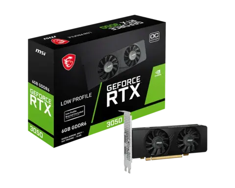 Placa de video Msi Nvidia GeForce RTX3050 LP OC DDR6 6GB (912-V812-223) # 6 CUOTAS SIN INTERES #