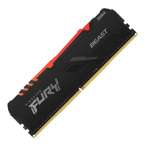 Memoria PC DDR4 8Gb 3200mhz Black Gamer Kingston HyperX Beast RGB (KF432C16BBA/8) # 3 CUOTAS SIN INTERES #