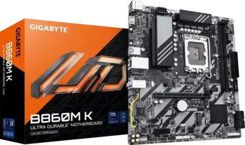 Placa Mother Gigabyte B860M B860M K GEN5 (Intel Series 2) Lga1851 DDR5 mATX # 3 CUOTAS SIN INTERES #