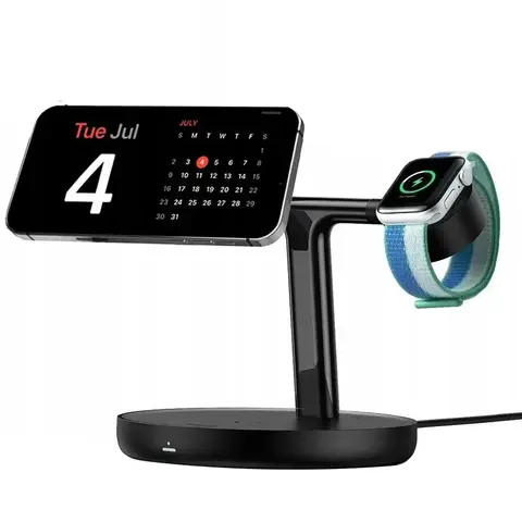 Cargador Magnético 3En1 Portátil celular, reloj y auriculares 20W -Gadnic (Baseu051)