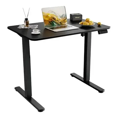 Escritorio regulable electrico 120X60X18 -ajuste de altura c/panel de memoria -black -Gadnic (ESCRI11N) # 6 CUOTAS SIN INTERES #