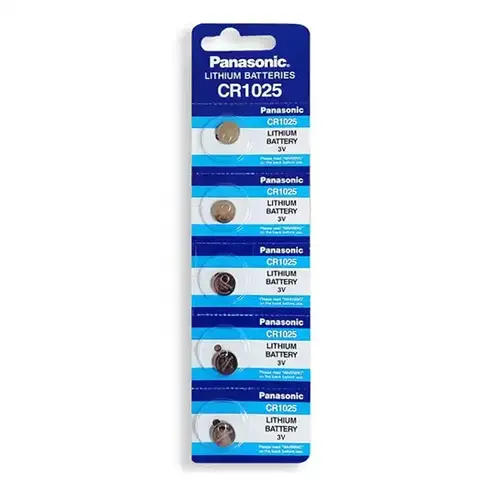 Pila Botón Litio CR1025 3V Panasonic Pack x5 (PNLB-1025-BPN)