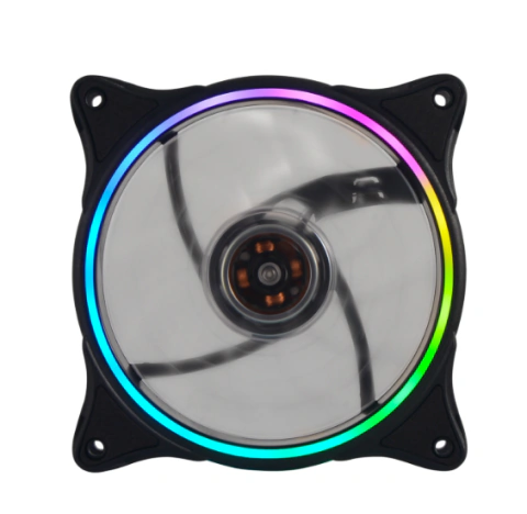 Cooler 120x120mm -4 pines molex -anillo con iluminacion led RGB -PWM+ARGB -Negro -Raptor Frost Slim (0417246)