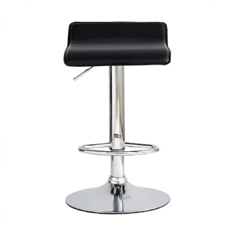 Banqueta Barra Regulable Ecocuero Negra Empoli Wave HESX0075 # 3 CUOTAS SIN INTERES #