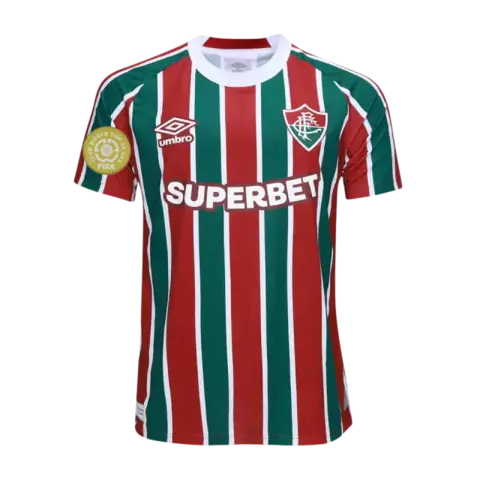 Camisa Fluminense I 25/26 Jogador Masculina - Tricolor + Patch Super Mundial - comprar online