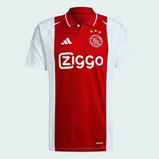 Camisa Ajax Home 24/25 Adidas Masculina - Vermelho e Branco