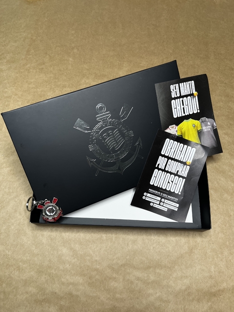 Caixa personalizada do Time com Chaveiro - Corinthians II
