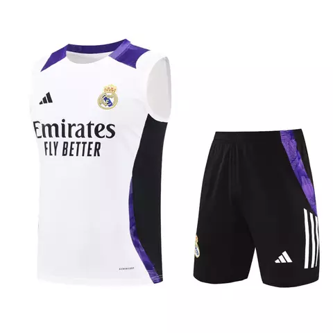 PROMO Kit Treino Real Madrid - Adidas - Branco - comprar online