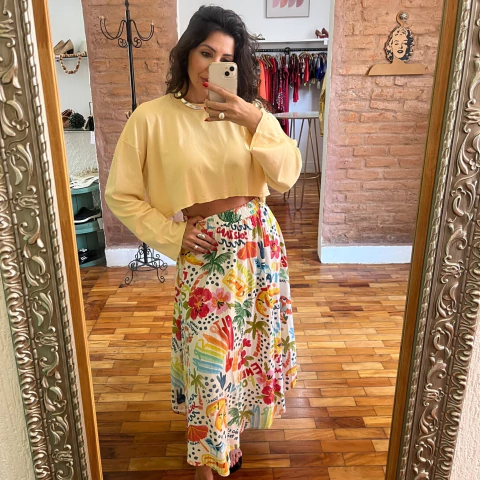 Cropped Nati Vozza Algodão -