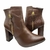 Imagem do Bota Feminina Cano Curto Zíper Lateral Salto Alto Arara Brasil 8633