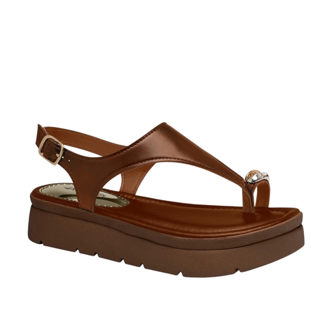 Sandália Plataforma Feminina Casual Conforto Mississipi MF483