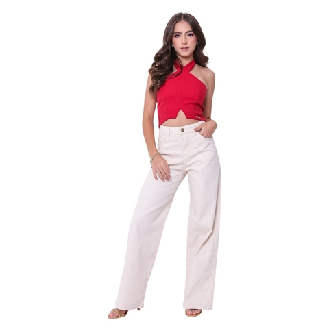 Calça Wide Leg Poli Apress 6290