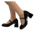 Sapato Scarpin Boneca Verniz Preto Salto Grosso Via Marte 067-002-01 - comprar online
