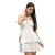 Vestido Frente Única Com Babados Alma Teen - comprar online