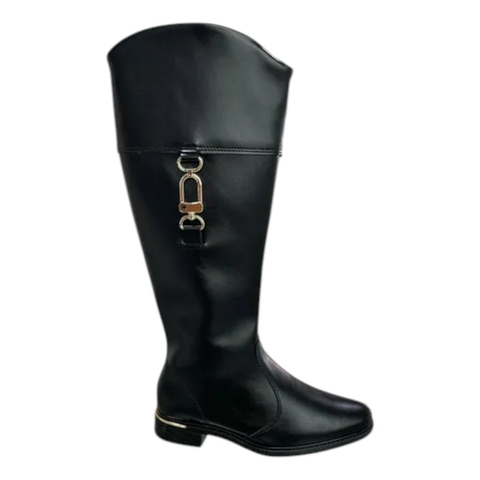 Bota Feminina Montaria Cano Longo Salto Baixo Vizzano