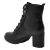 Bota Coturno Feminina Salto Bloco Via Marte 338-006-01 - Alma Shoes e Teen