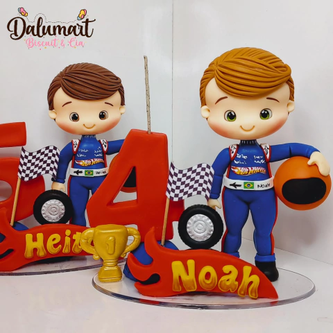 Topo de bolo Hotwheels