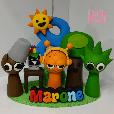 Topo de Bolo Sprunki - comprar online