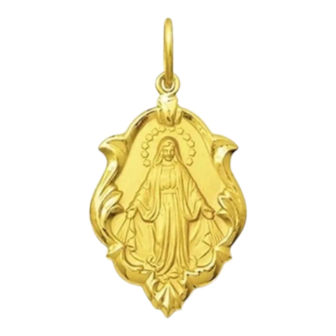 Medalha Nossa Senhora das Graças ouro 18k - comprar online