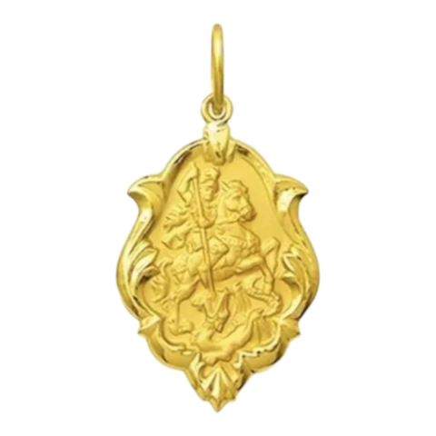 Medalha São Jorge ouro 18k - comprar online