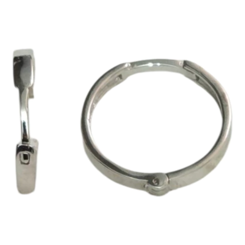 Brinco Argola Ouro Branco 18k 750 1,2 Cm 2mm Feminino - comprar online