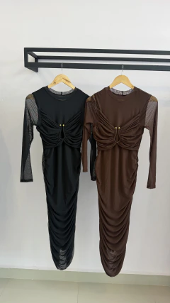 Vestido Divine Tule Drapeado