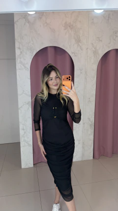 Vestido Divine Tule Drapeado - loja online