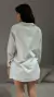 Camisa Celine Listrada Cinza - comprar online