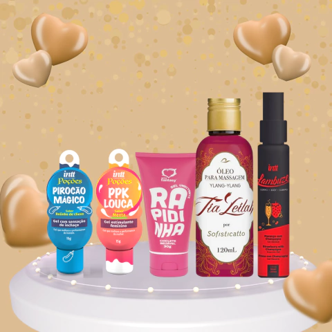Explosão de Desejos - Sabores, cheiros, toques e sensações... Tudo em um só kit para transformar a noite em uma experiência inesquecível - comprar online