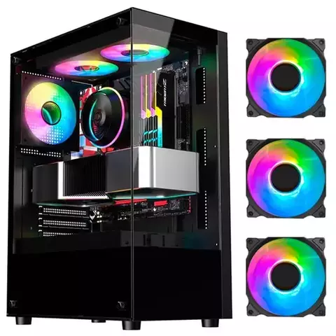 Gabinete Gamer Hayom Preto - Gb1792 - comprar online