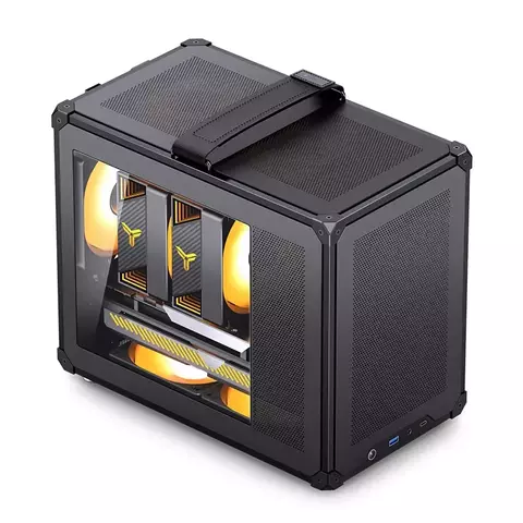 Gabinete Portátil Premium Jonsbo Modelo C6 Max Black - comprar online