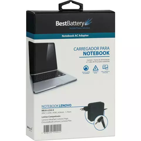 Fonte Not Lenovo Ideapad 20V 45W - comprar online
