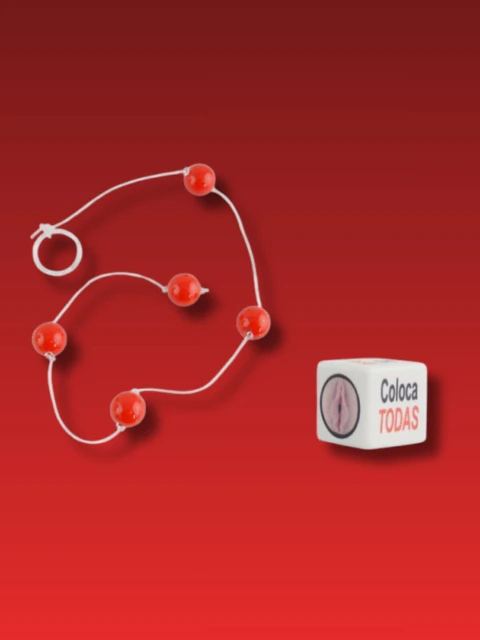 BOLINHA TAILANDESA COM DADO TAM P - VERMELHO