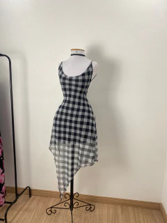 Vestido xadrez retrô - PP/P -
