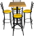 Comedor Periquero Vintage para Restaurante Bar Cafetería Estilo Campirano Claro | Modelo Charly - tienda en línea